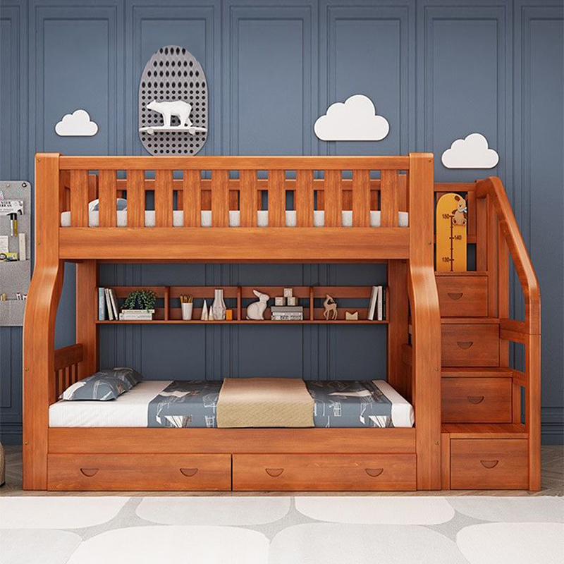 Bunk Bed With Stairs And Slide - Двухъярусная кровать для детей и взрослых