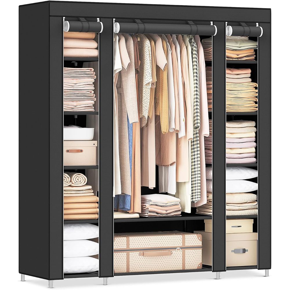 Wardrobe Closet Portable Fabric Cover - Портативный шкаф-гардероб, вешалка для одежды с