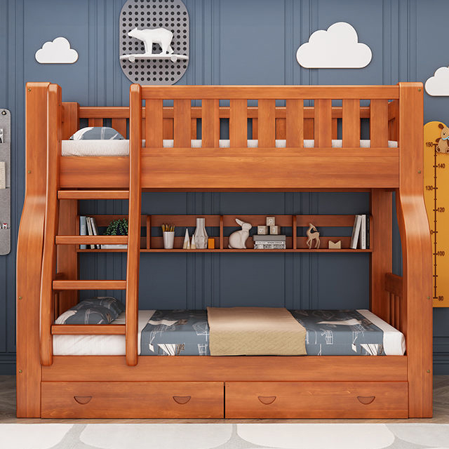 Двухъярусная кровать для детей – обзор и цена Bunk Bed With Stairs And Slide