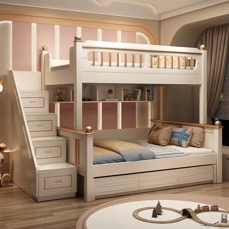 Двухъярусная кровать из дерева – обзор и цена King Size Bed Frame With Storage Drawers