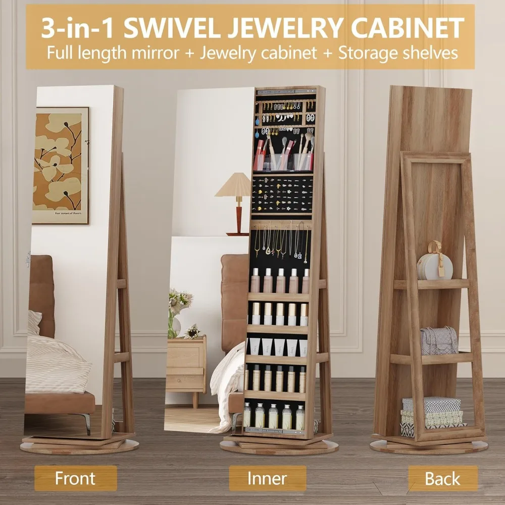 Большой органайзер для ювелирн – обзор и цена Full Length Mirror Jewelry Armoire