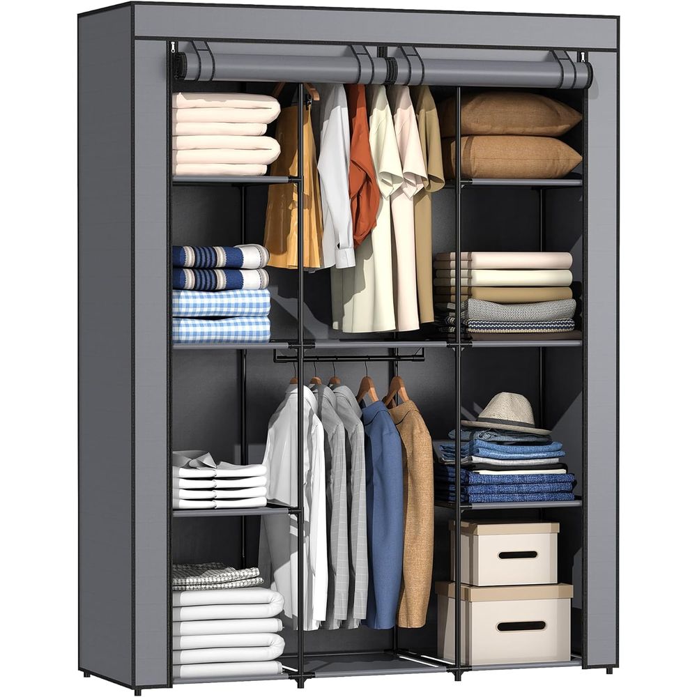 Портативный шкаф-гардероб с 10 – обзор и цена Wardrobe Closet Portable Fabric Cover