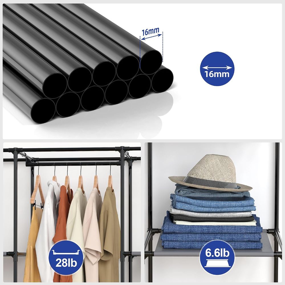 Портативный шкаф-гардероб с 10 – обзор и цена Wardrobe Closet Portable Fabric Cover