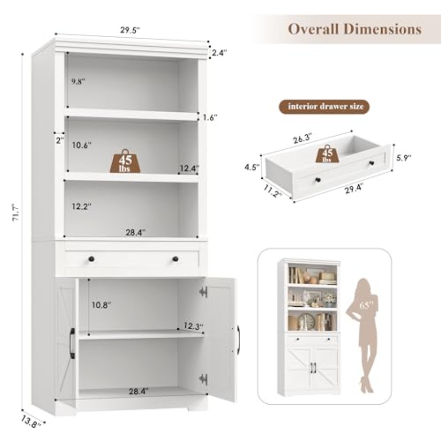 Книжный шкаф 72H с местом для  – обзор и цена Storage