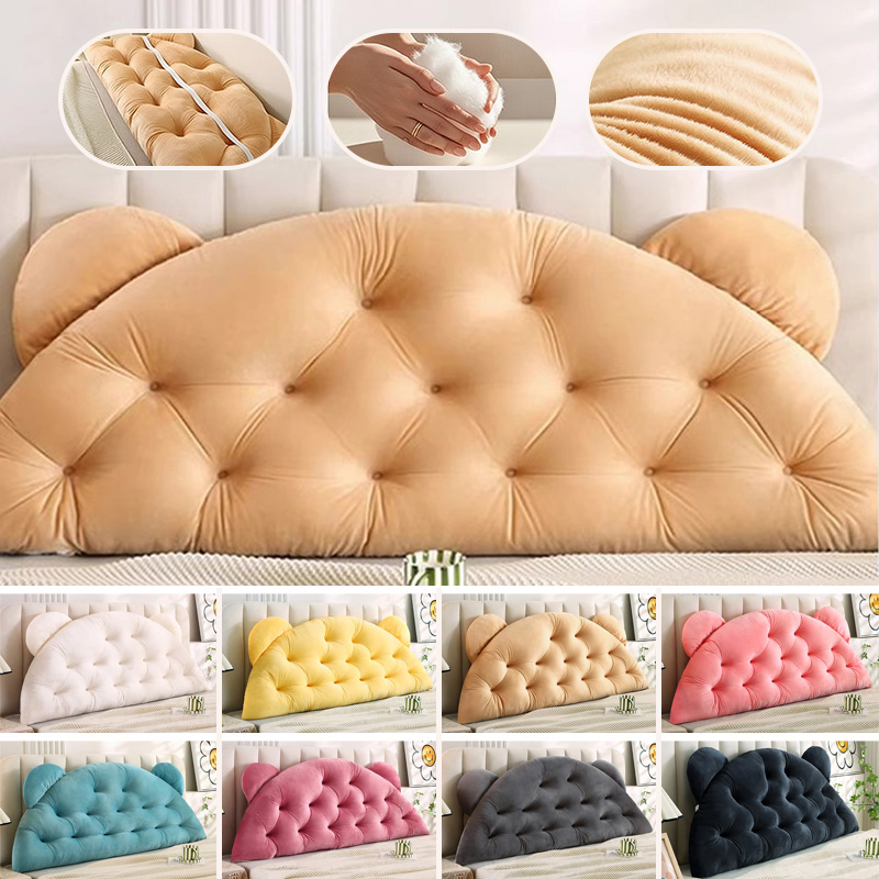 Подушка-спинка с ушками медвед – обзор и цена Headboard Cushion Backrest Tatami