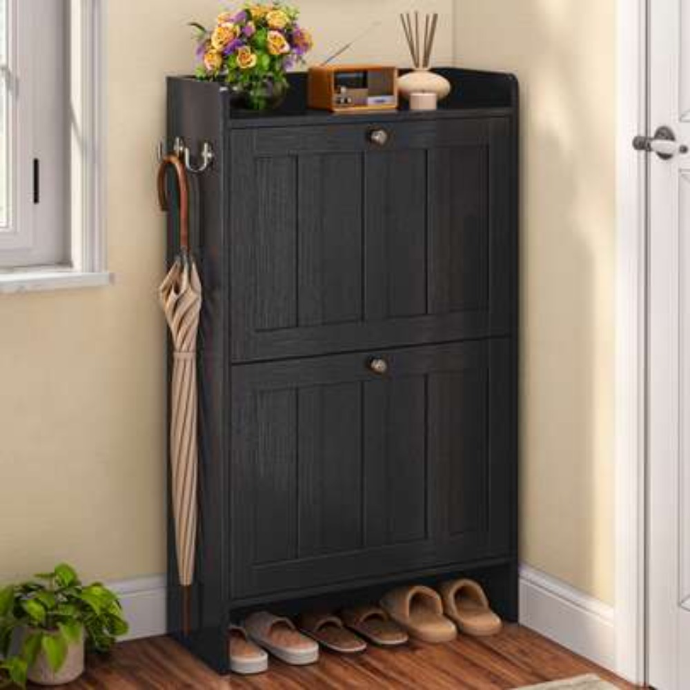 Шкаф для обуви с 2 откидными я – обзор и цена Shoe Rack Cabinet Narrow Entryway