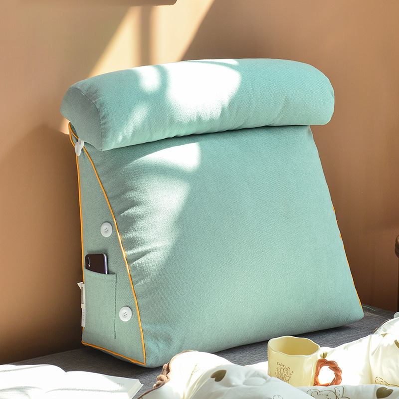 1 шт., треугольная подушка для – обзор и цена Headboard Cushion Backrest Tatami