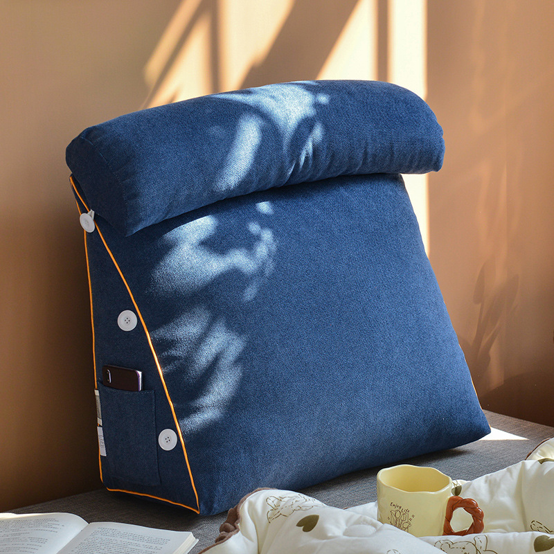 1 шт., треугольная подушка для – обзор и цена Headboard Cushion Backrest Tatami