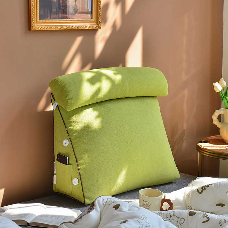 1 шт., треугольная подушка для – обзор и цена Headboard Cushion Backrest Tatami