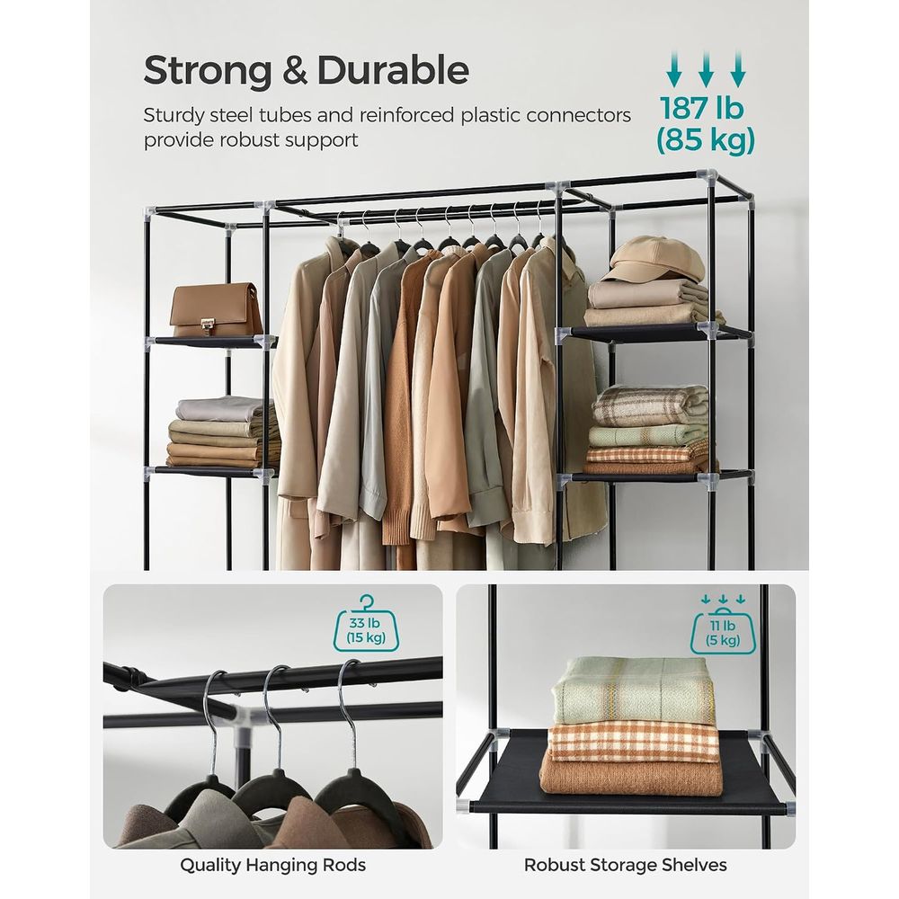 Портативный шкаф-гардероб, веш – обзор и цена Wardrobe Closet Portable Fabric Cover
