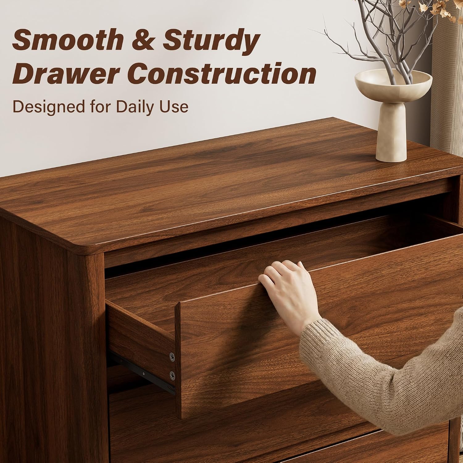 Высокий деревянный комод с пят – обзор и цена Bedroom Furniture