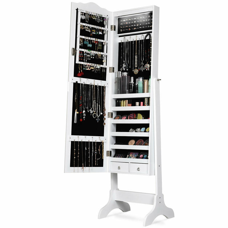 Шкаф-витрина для украшений с 1 – обзор и цена Full Length Mirror Jewelry Armoire