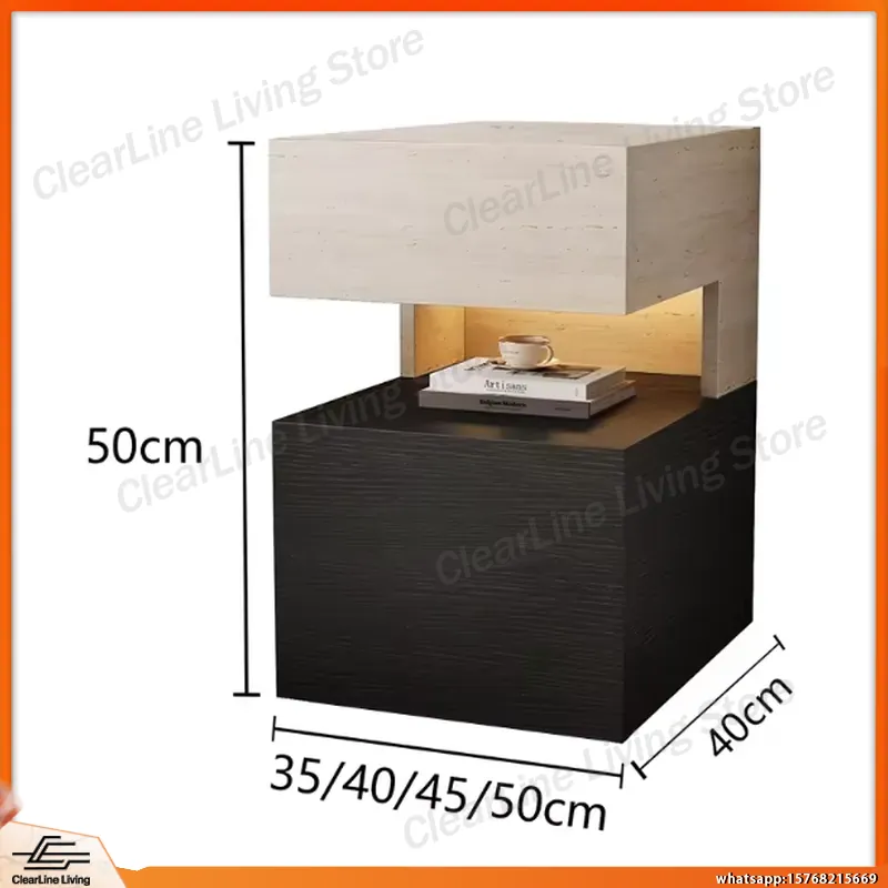 Прикроватная тумба из массива  – обзор и цена Floating Nightstand With Led Light