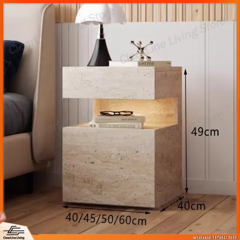 Прикроватная тумба из массива  – обзор и цена Floating Nightstand With Led Light