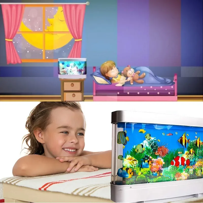 Тропические аквариумные лампы, – обзор и цена Floating Nightstand With Led Light