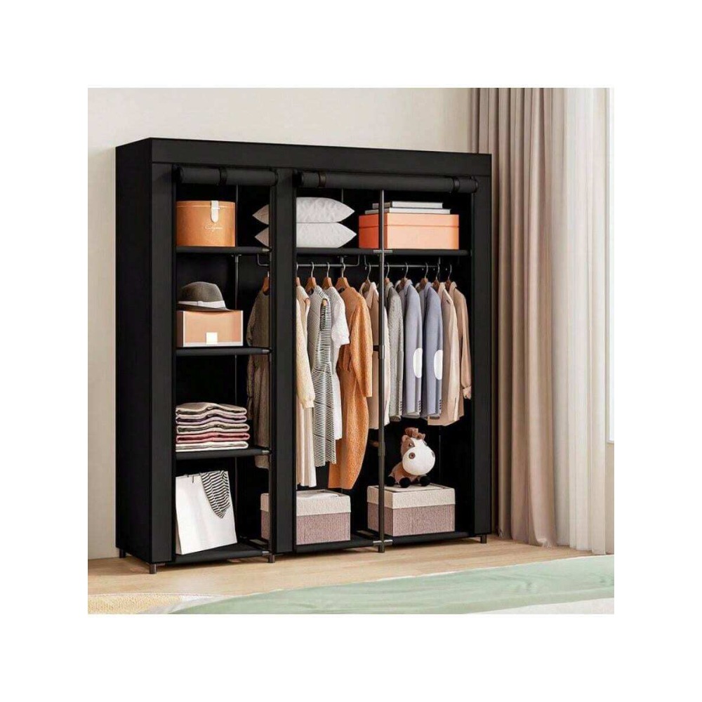 Портативный шкаф-органайзер дл – обзор и цена Wardrobe Closet Portable Fabric Cover