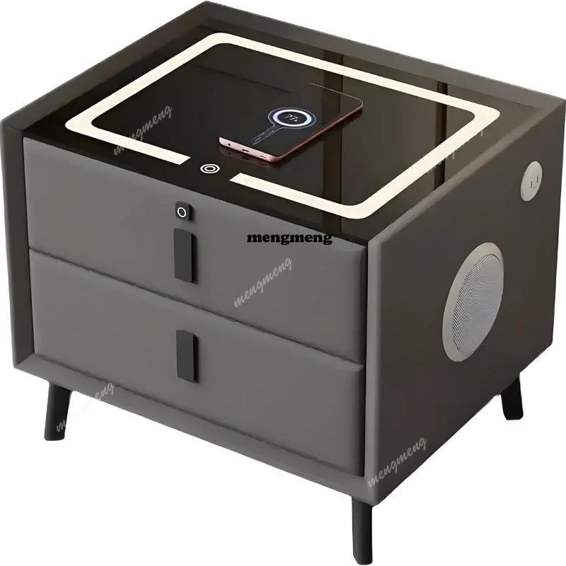 Умная тумбочка из цельного дер – обзор и цена Solid Wood Nightstand 2 Drawers