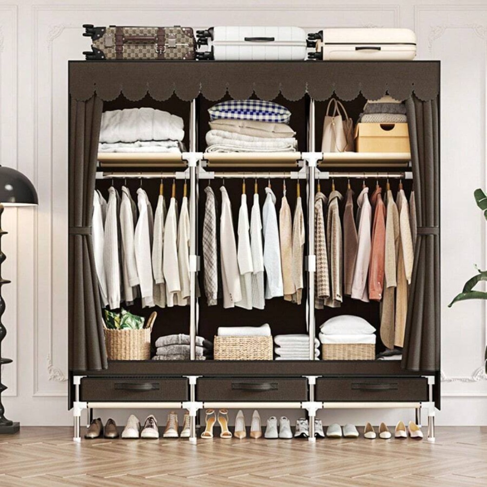 Портативный шкаф-органайзер дл – обзор и цена Wardrobe Closet Portable Fabric Cover