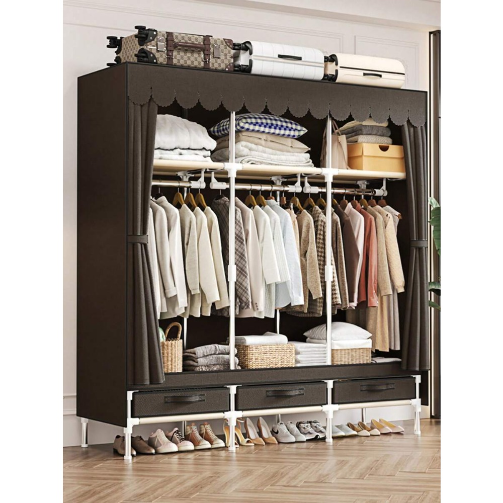 Портативный шкаф-органайзер дл – обзор и цена Wardrobe Closet Portable Fabric Cover