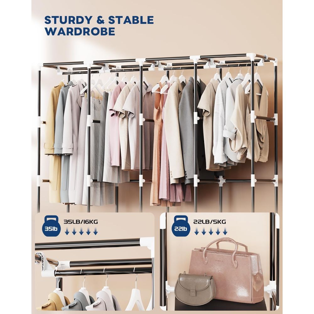 Органайзер для одежды с 4 штан – обзор и цена Wardrobe Closet Portable Fabric Cover