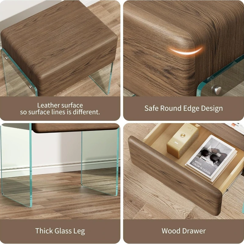 Прикроватная тумбочка с ящиком – обзор и цена Solid Wood Nightstand 2 Drawers