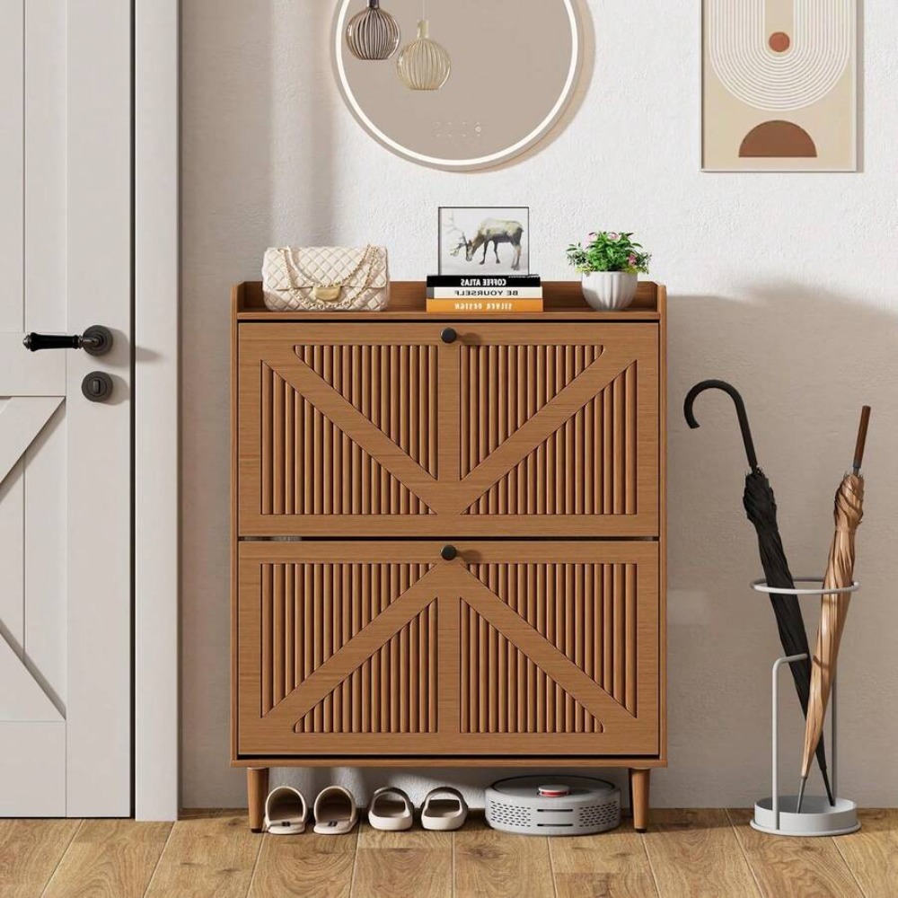 Узкий шкаф для обуви с двумя о – обзор и цена Shoe Rack Cabinet Narrow Entryway