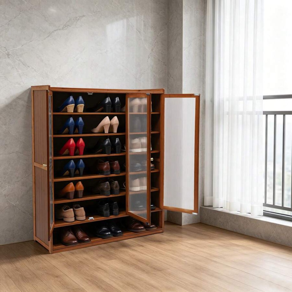 Шкаф для обуви на 8 уровней с  – обзор и цена Shoe Rack Cabinet Narrow Entryway