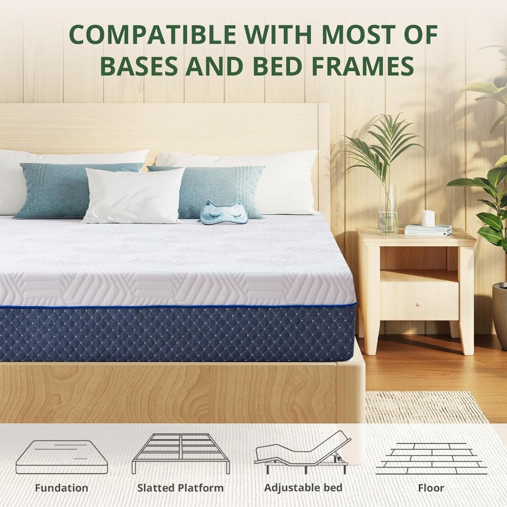 Матрас из гелевого пенополиуре – обзор и цена Memory Foam Mattress In A Box Queen