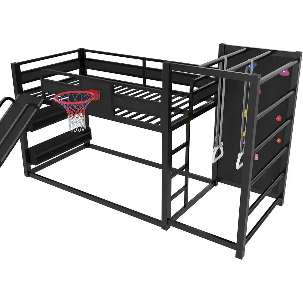 Двухъярусная металлическая кро – обзор и цена Bunk Bed With Stairs And Slide