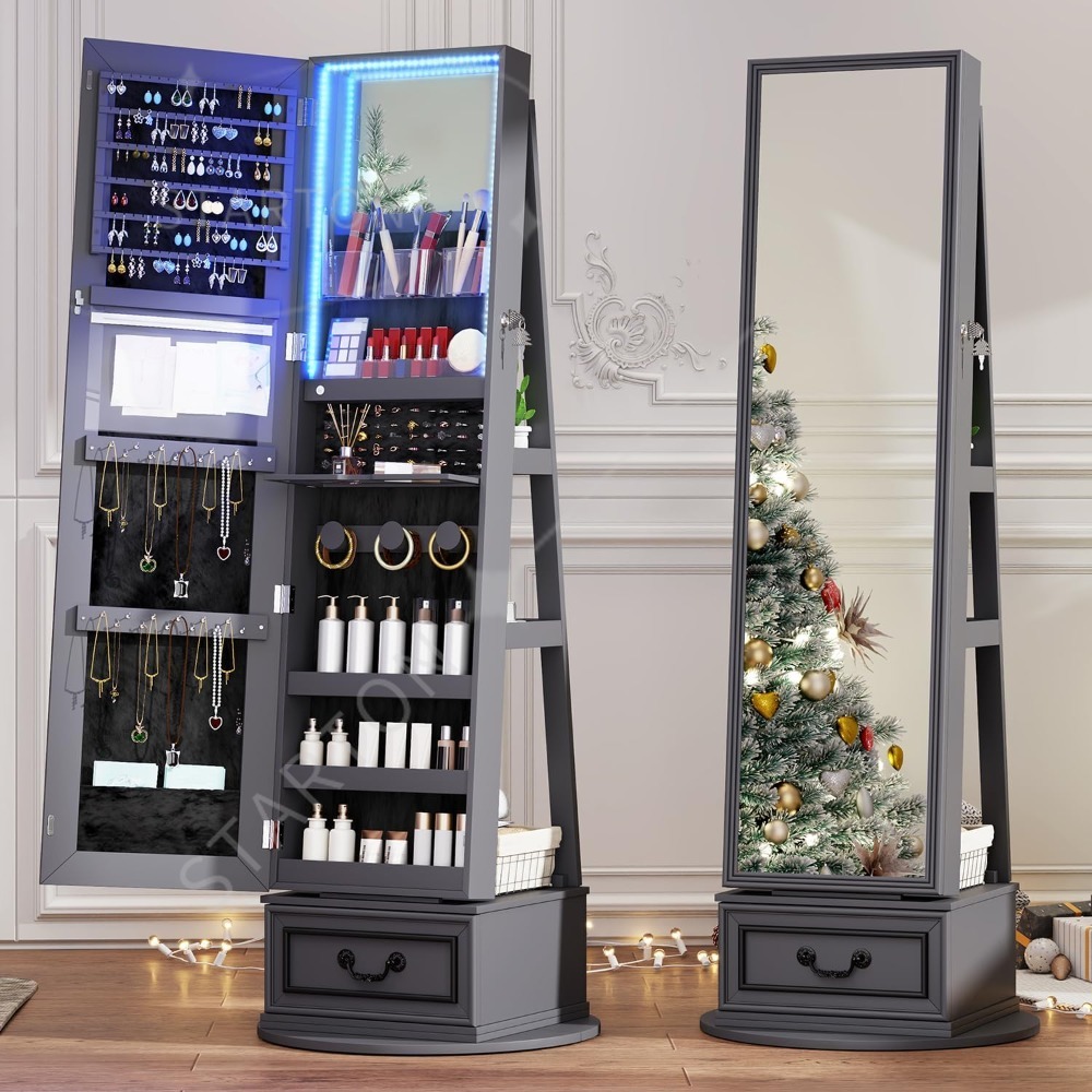 Зеркальный шкаф для ювелирных  – обзор и цена Full Length Mirror Jewelry Armoire